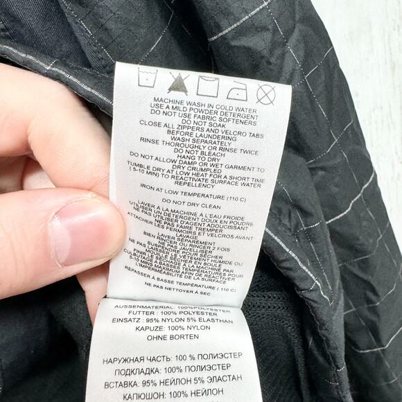 Lole Jacket Womens Size Large Jive Black Rain Lightweight Full Zip Up Hooded - Picture 4 of 5